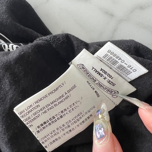 BNWOT Authentic Chrome Hearts Black V Neck T-shirt - Picture 5 of 5